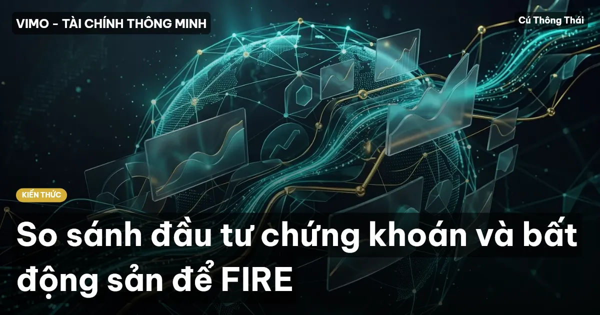 So sánh đầu tư chứng khoán và bất động sản để FIRE