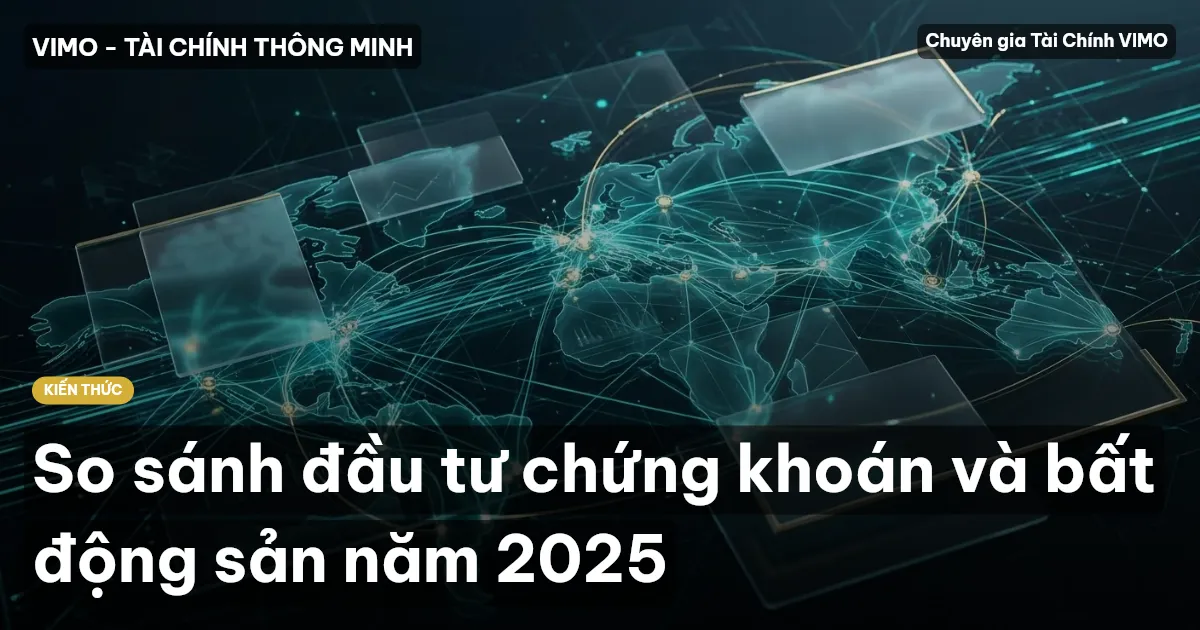 So sánh đầu tư chứng khoán và bất động sản năm 2025