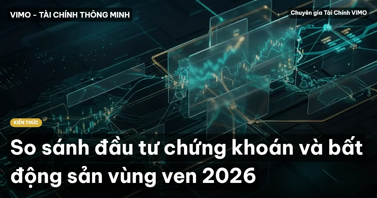So sánh đầu tư chứng khoán và bất động sản vùng ven 2026