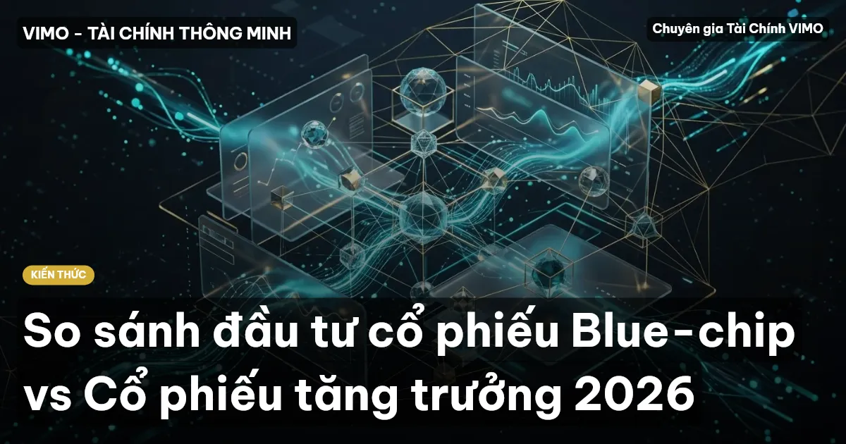 So sánh đầu tư cổ phiếu Blue-chip vs Cổ phiếu tăng trưởng 2026