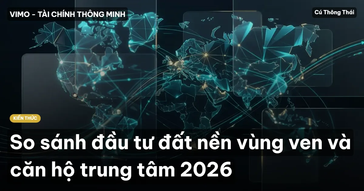 So sánh đầu tư đất nền vùng ven và căn hộ trung tâm 2026