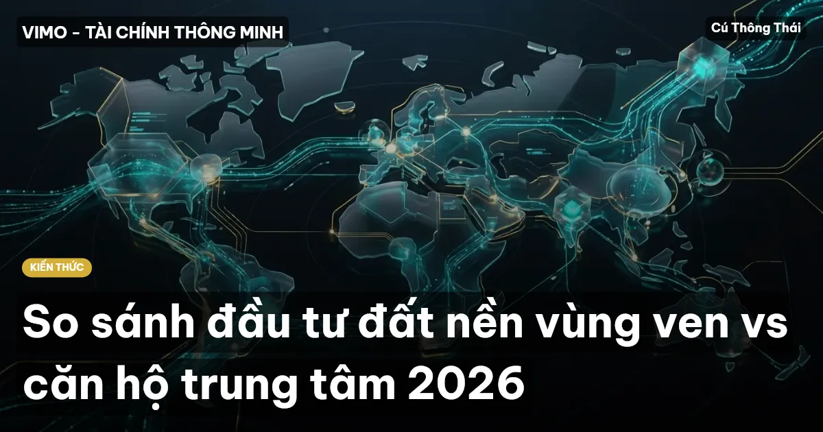 So sánh đầu tư đất nền vùng ven vs căn hộ trung tâm 2026