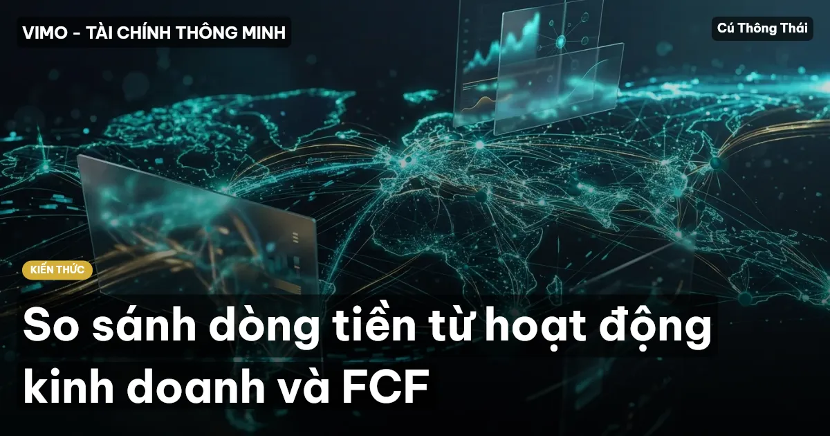 So sánh dòng tiền từ hoạt động kinh doanh và FCF