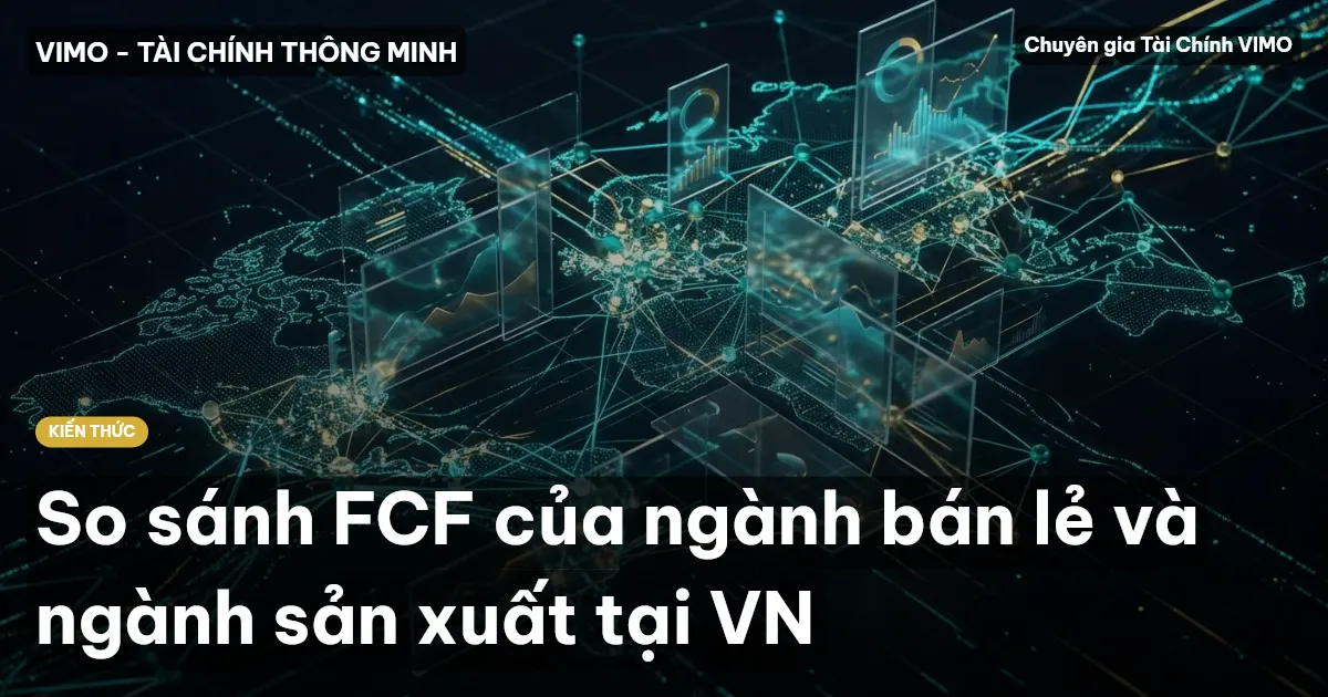 So sánh FCF của ngành bán lẻ và ngành sản xuất tại VN