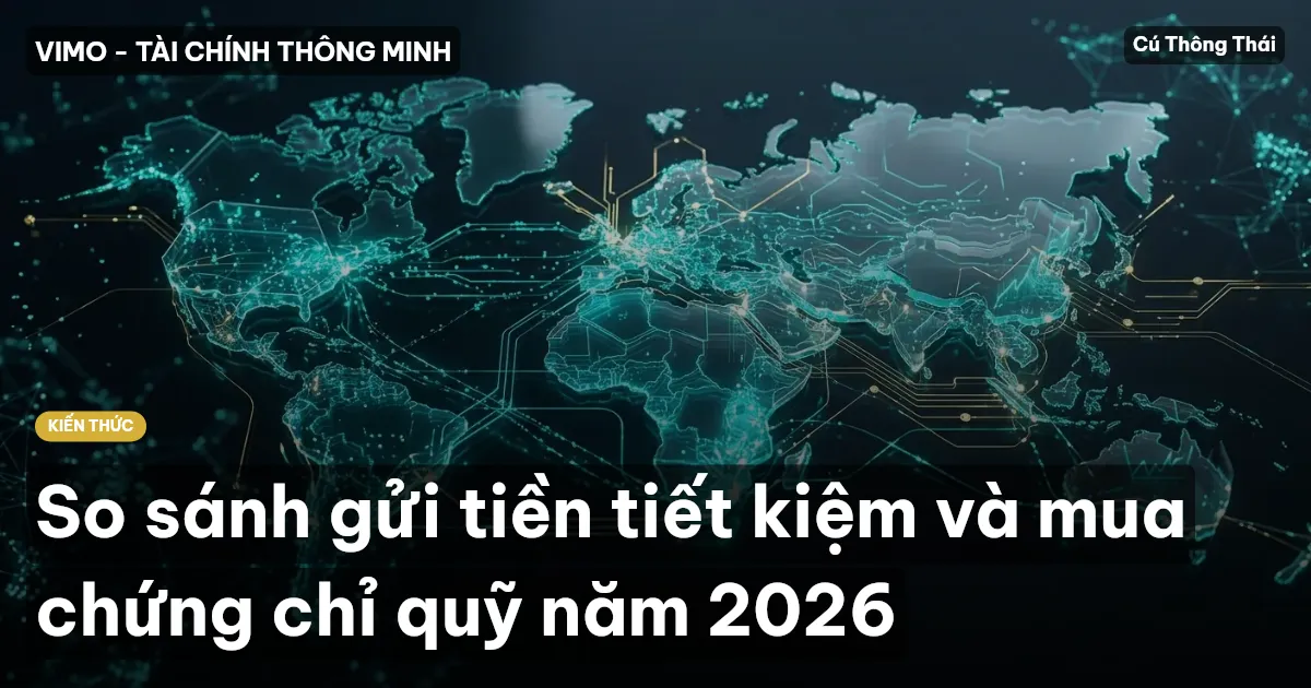 So sánh gửi tiền tiết kiệm và mua chứng chỉ quỹ năm 2026