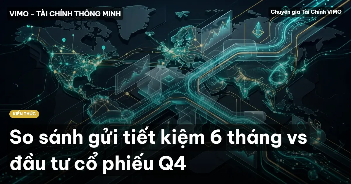 So sánh gửi tiết kiệm 6 tháng vs đầu tư cổ phiếu Q4