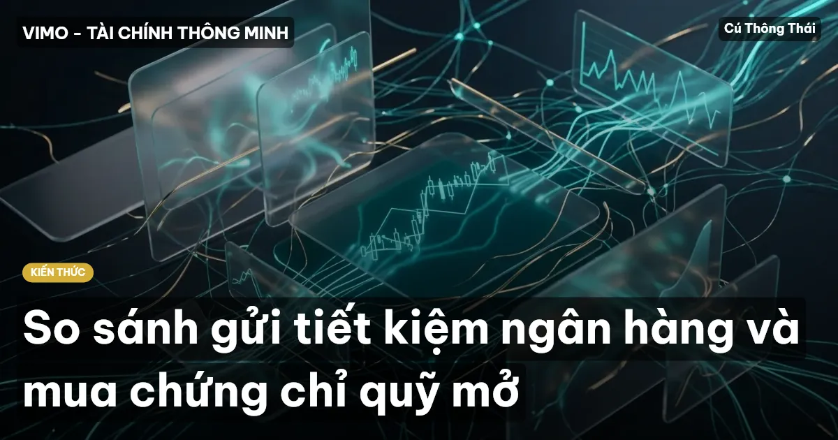 So sánh gửi tiết kiệm ngân hàng và mua chứng chỉ quỹ mở