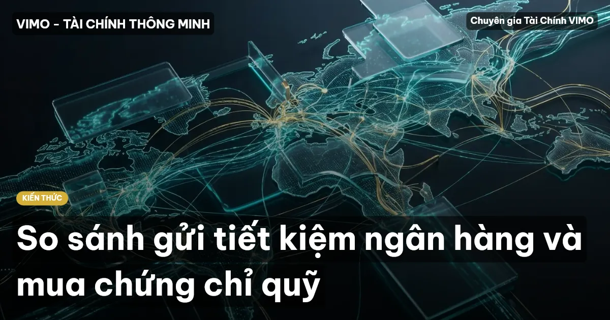 So sánh gửi tiết kiệm ngân hàng và mua chứng chỉ quỹ