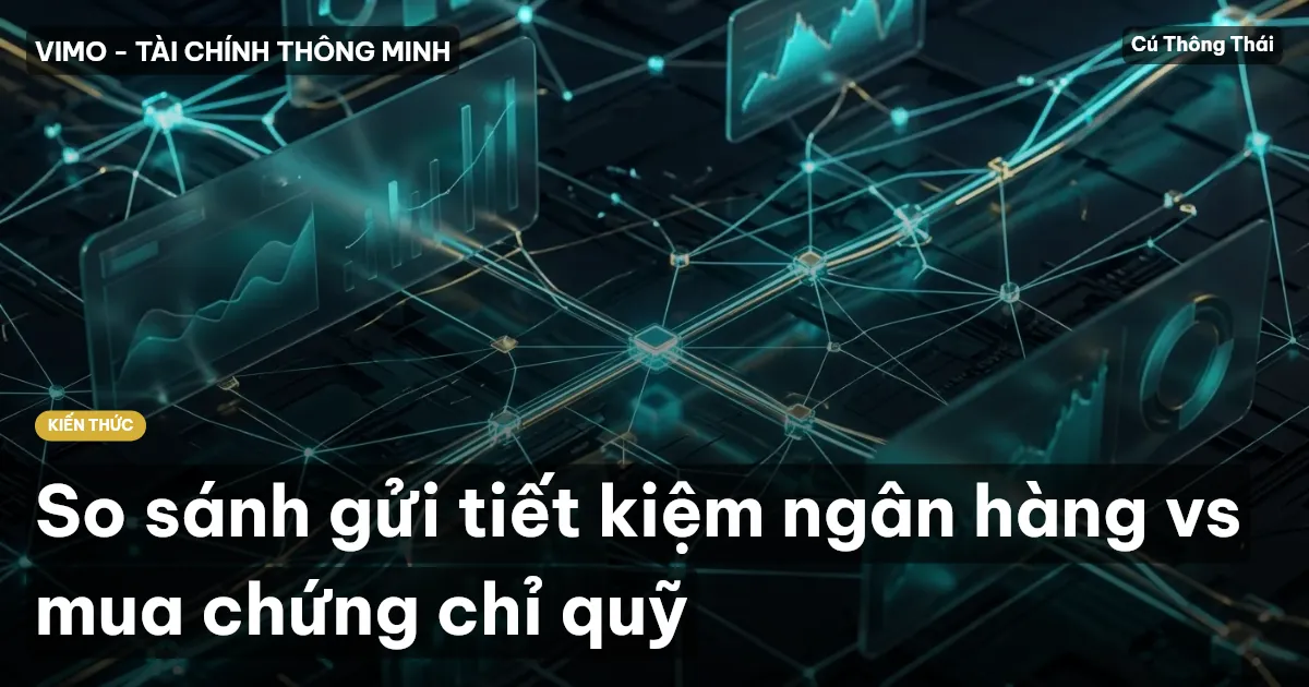 So sánh gửi tiết kiệm ngân hàng vs mua chứng chỉ quỹ