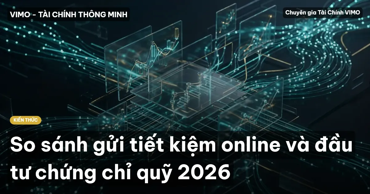 So sánh gửi tiết kiệm online và đầu tư chứng chỉ quỹ 2026
