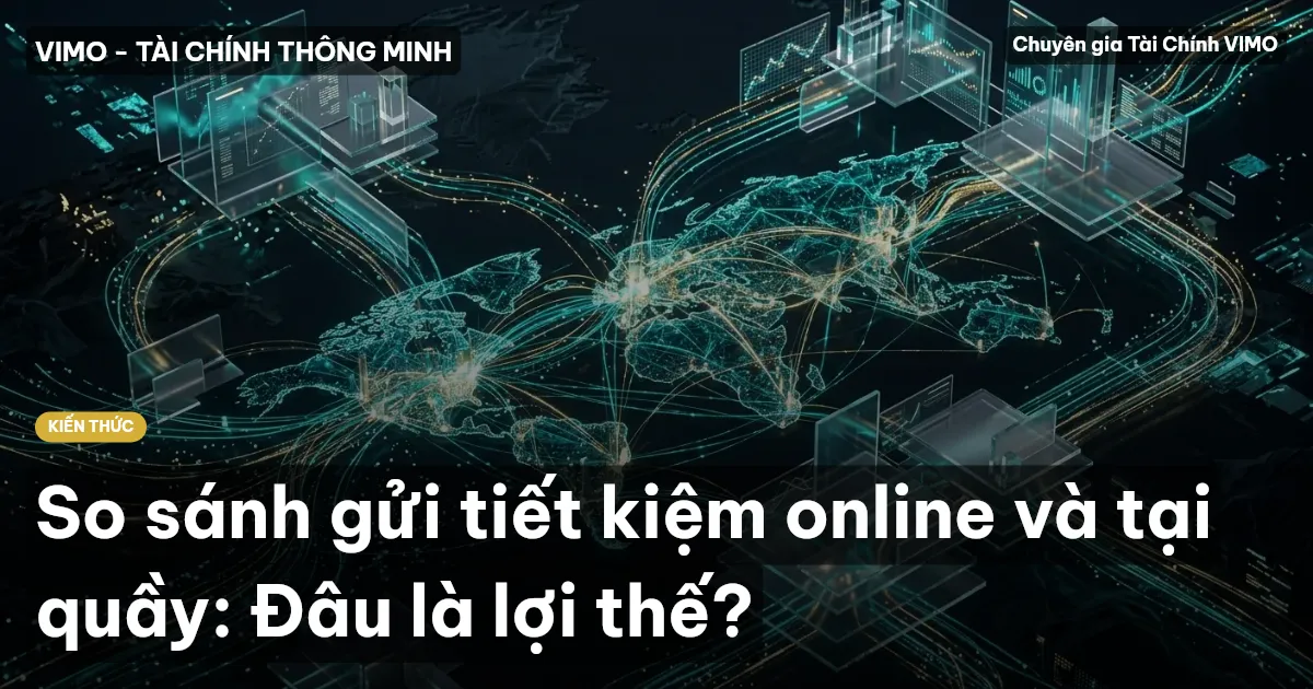 So sánh gửi tiết kiệm online và tại quầy: Đâu là lợi thế?