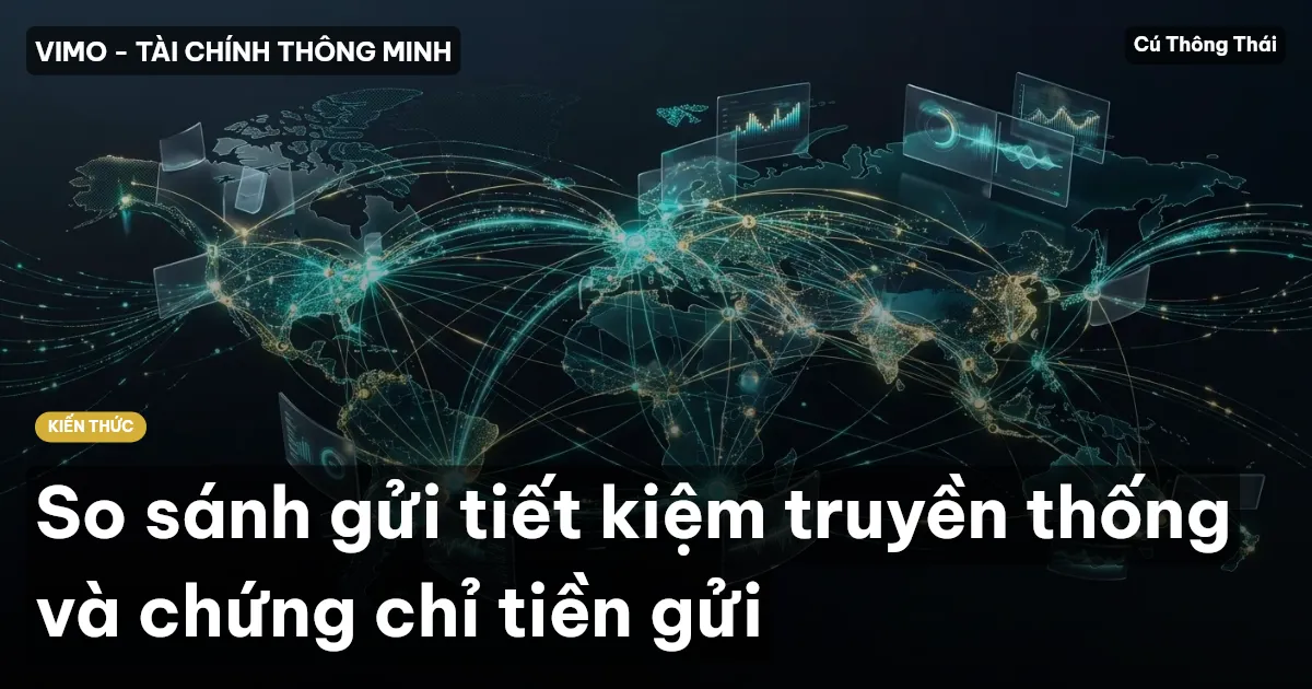 So sánh gửi tiết kiệm truyền thống và chứng chỉ tiền gửi