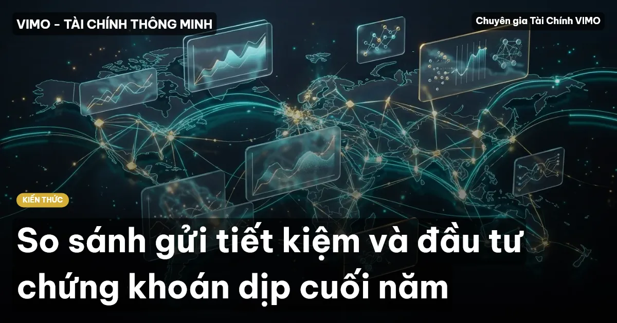 So sánh gửi tiết kiệm và đầu tư chứng khoán dịp cuối năm