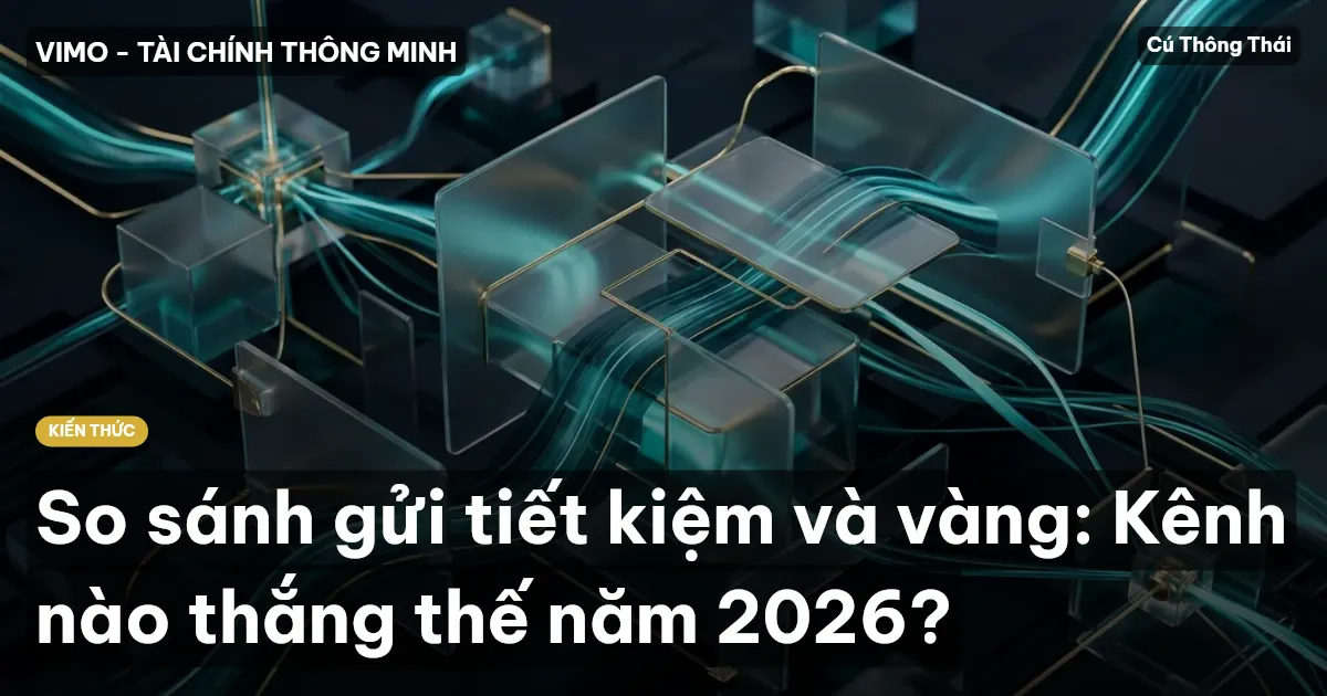 So sánh gửi tiết kiệm và vàng: Kênh nào thắng thế năm 2026?