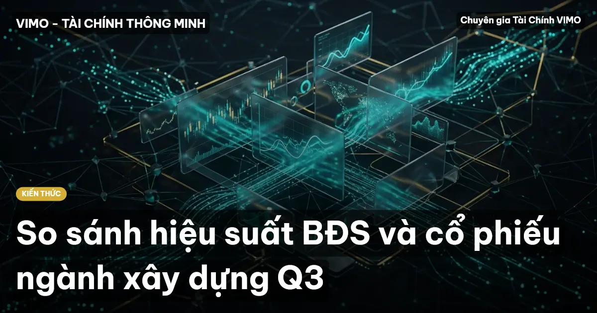 So sánh hiệu suất BĐS và cổ phiếu ngành xây dựng Q3