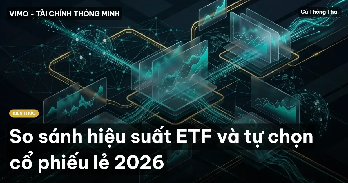 So sánh hiệu suất ETF và tự chọn cổ phiếu lẻ 2026