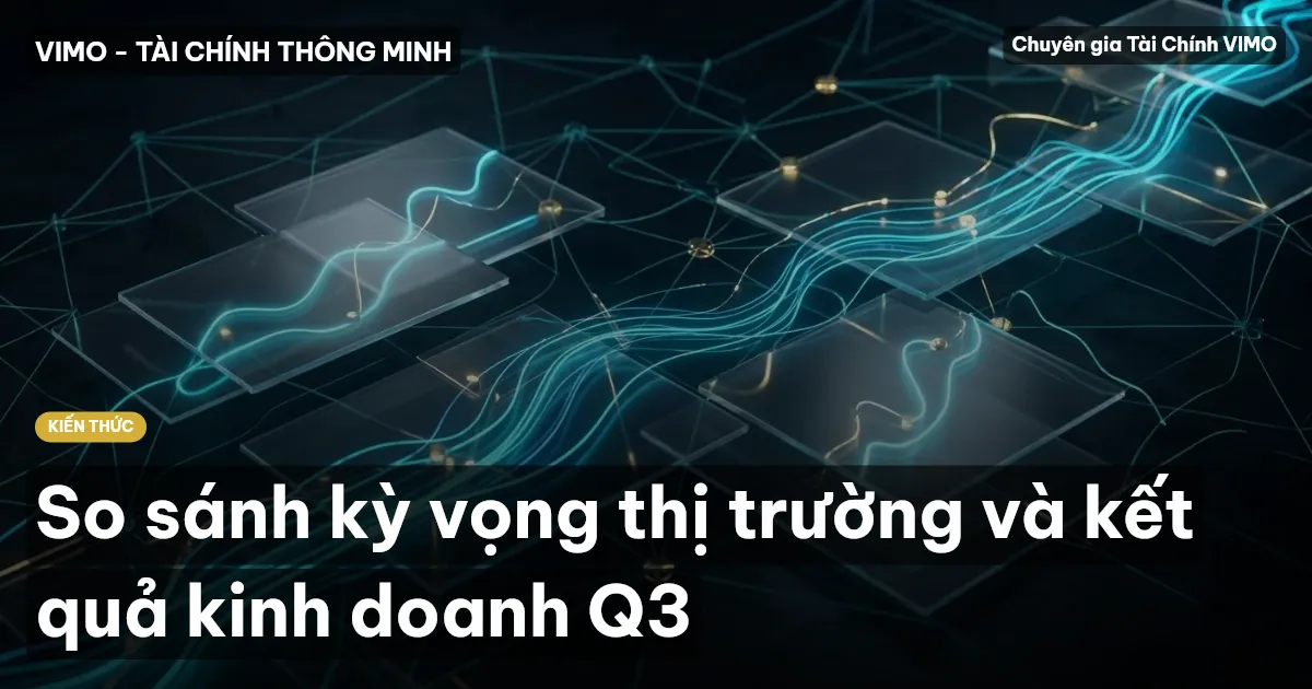 So sánh kỳ vọng thị trường và kết quả kinh doanh Q3