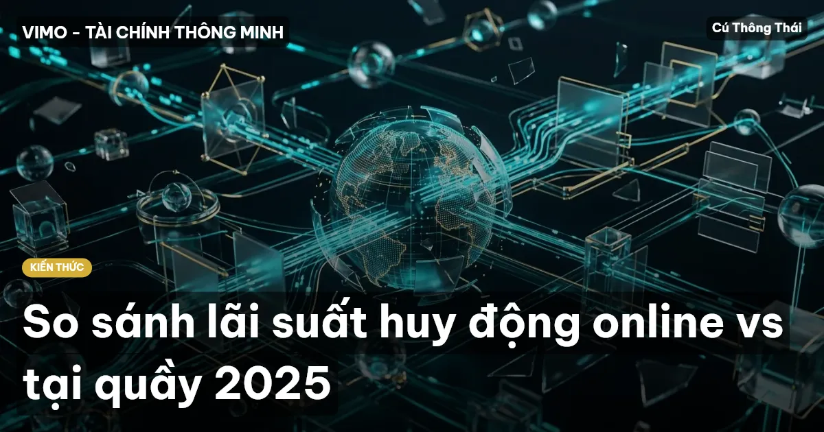 So sánh lãi suất huy động online vs tại quầy 2025