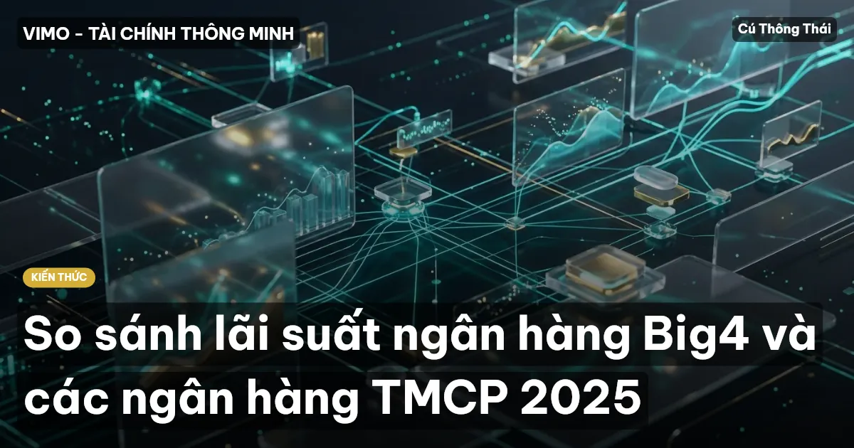 So sánh lãi suất ngân hàng Big4 và các ngân hàng TMCP 2025