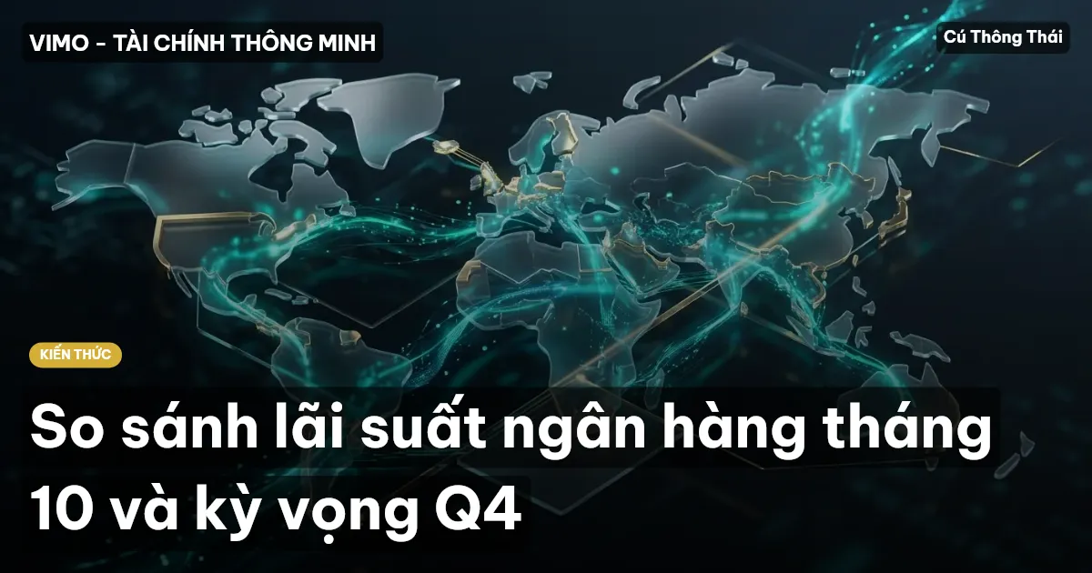 So sánh lãi suất ngân hàng tháng 10 và kỳ vọng Q4