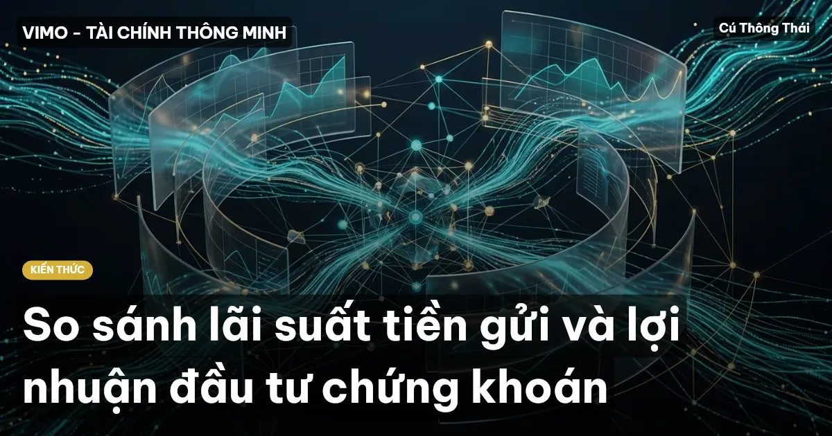 So sánh lãi suất tiền gửi và lợi nhuận đầu tư chứng khoán