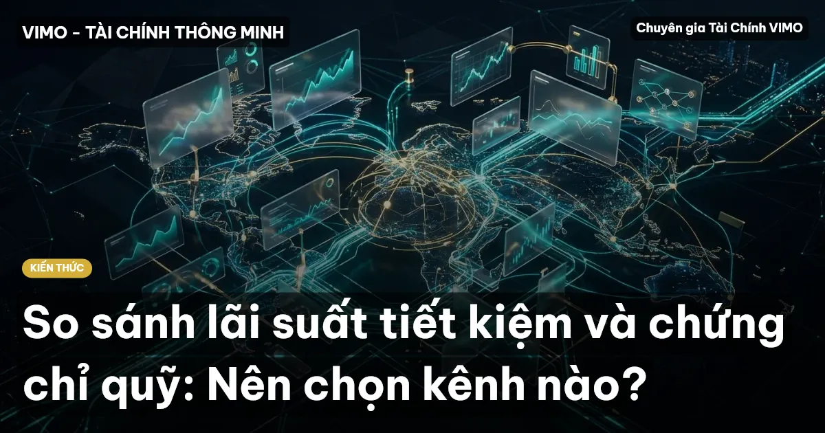 So sánh lãi suất tiết kiệm và chứng chỉ quỹ: Nên chọn kênh nào?