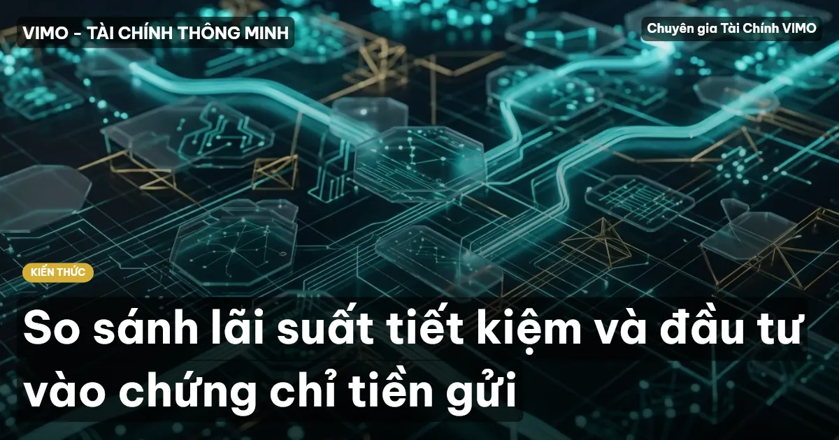 So sánh lãi suất tiết kiệm và đầu tư vào chứng chỉ tiền gửi