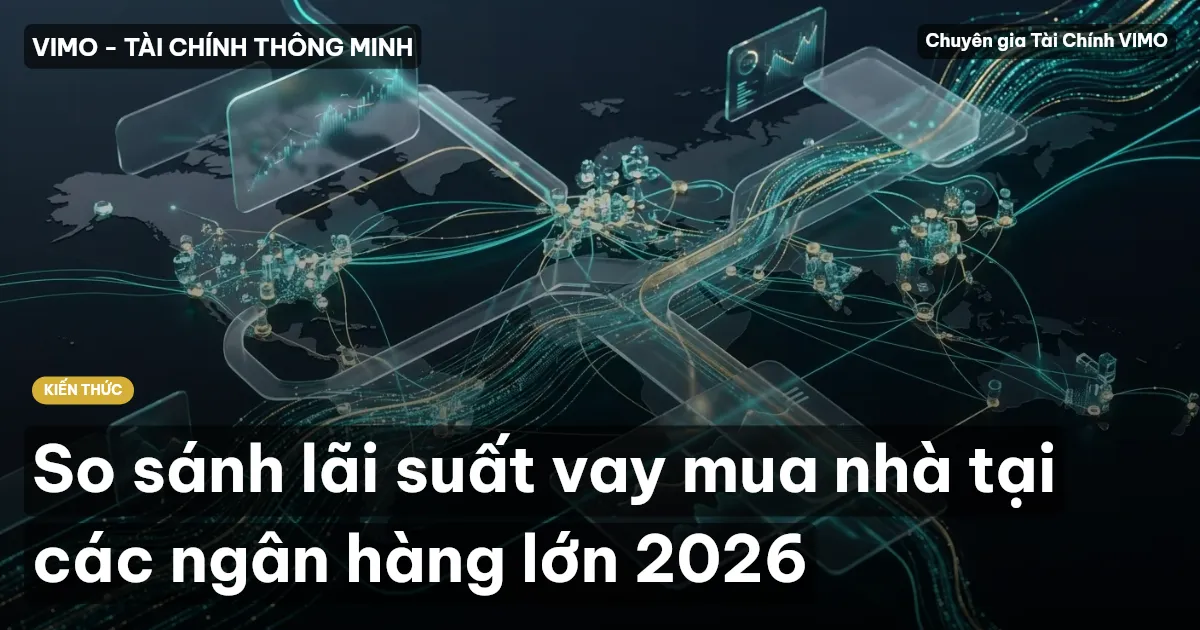 So sánh lãi suất vay mua nhà tại các ngân hàng lớn 2026