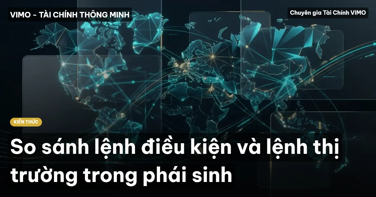 So sánh lệnh điều kiện và lệnh thị trường trong phái sinh