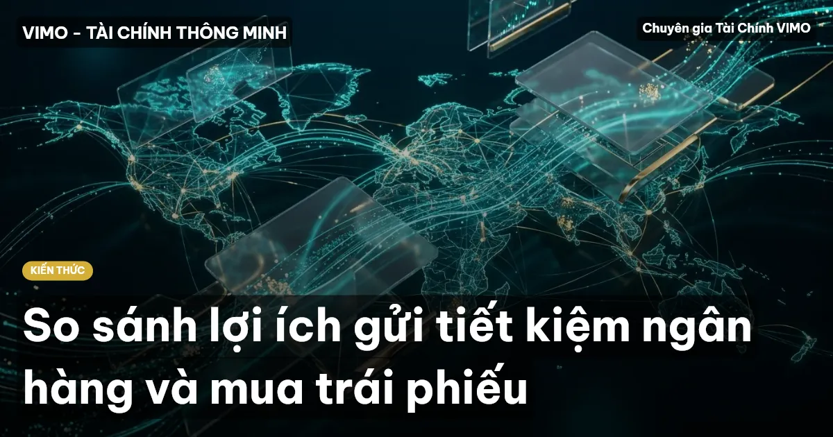 So sánh lợi ích gửi tiết kiệm ngân hàng và mua trái phiếu