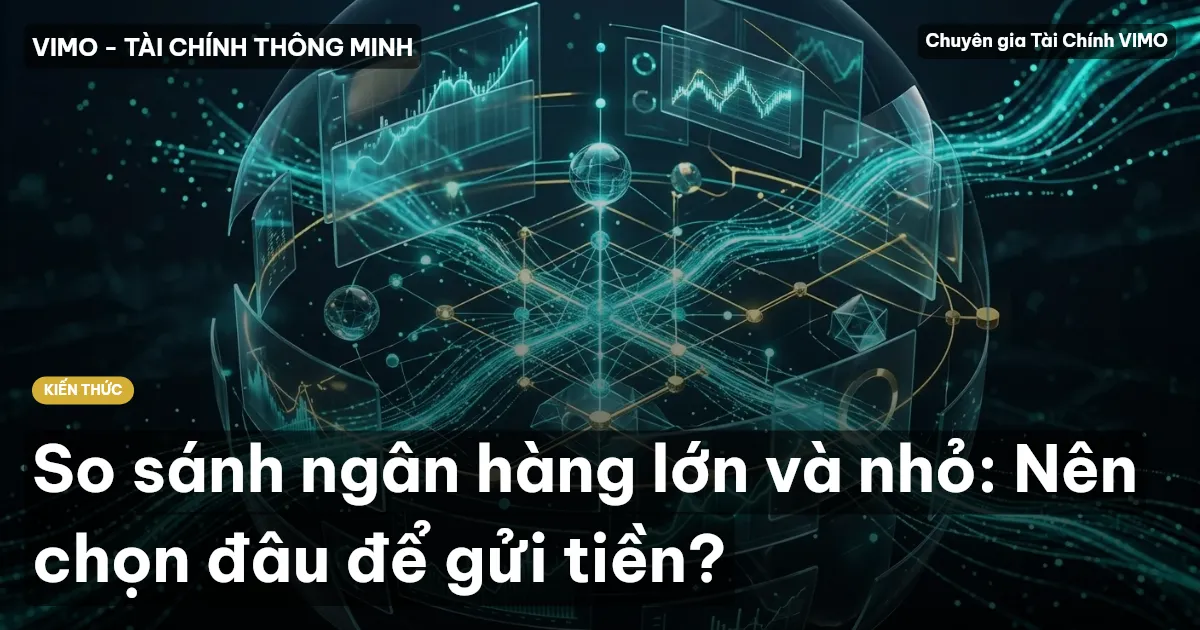 So sánh ngân hàng lớn và nhỏ: Nên chọn đâu để gửi tiền?