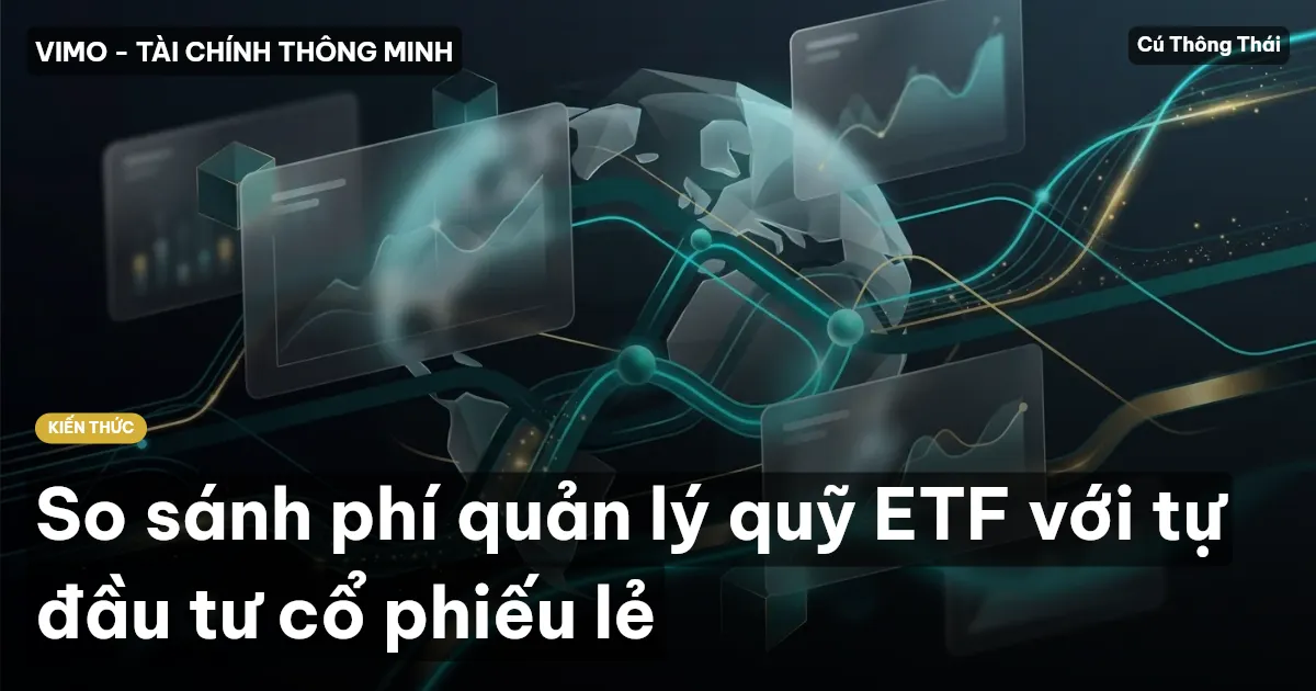 So sánh phí quản lý quỹ ETF với tự đầu tư cổ phiếu lẻ