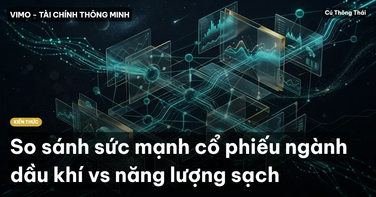 So sánh sức mạnh cổ phiếu ngành dầu khí vs năng lượng sạch
