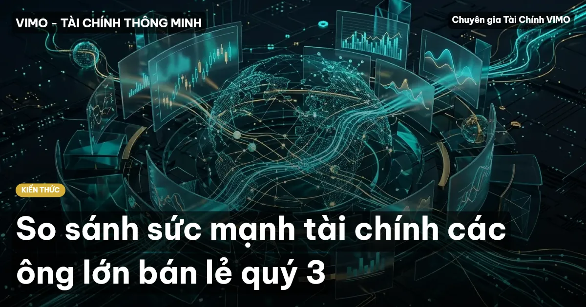 So sánh sức mạnh tài chính các ông lớn bán lẻ quý 3
