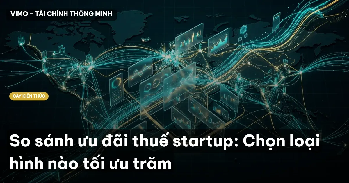 So sánh ưu đãi thuế startup: Chọn loại hình nào tối ưu trăm