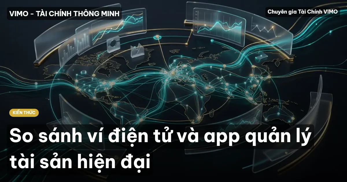 So sánh ví điện tử và app quản lý tài sản hiện đại