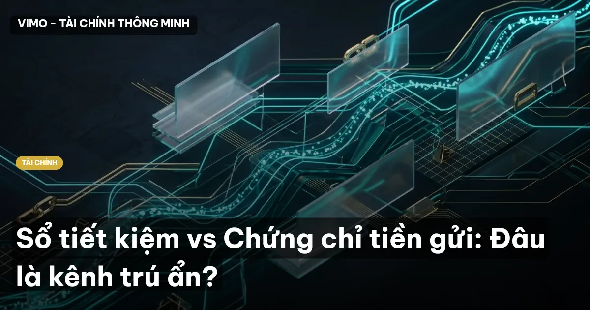 Sổ tiết kiệm vs Chứng chỉ tiền gửi: Đâu là kênh trú ẩn?