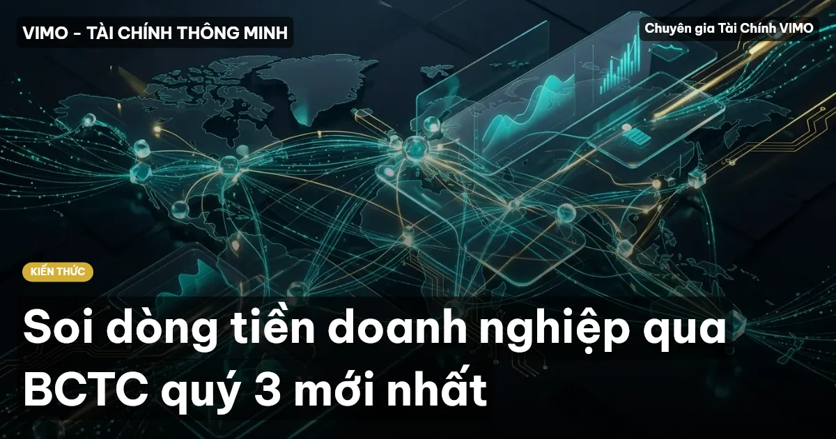 Soi dòng tiền doanh nghiệp qua BCTC quý 3 mới nhất