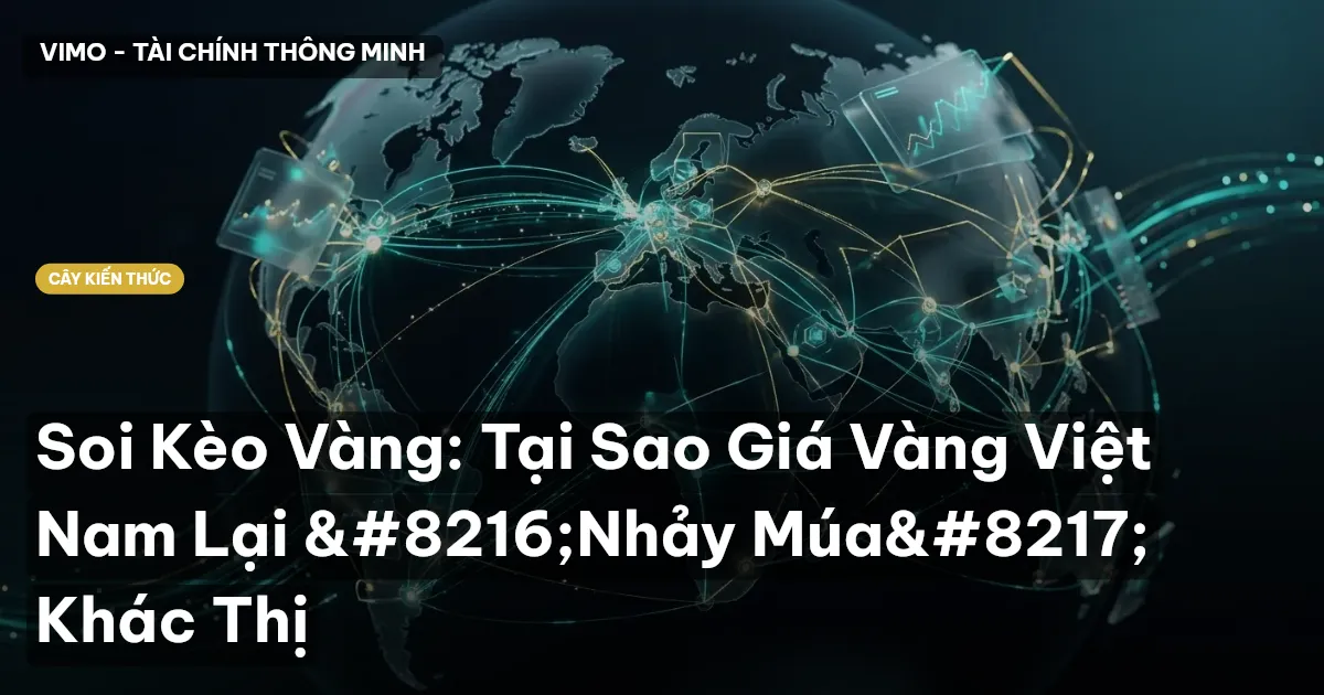 Soi Kèo Vàng: Tại Sao Giá Vàng Việt Nam Lại ‘Nhảy Múa’ Khác Thị