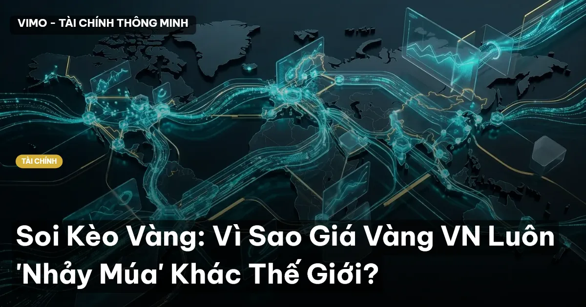 Soi Kèo Vàng: Vì Sao Giá Vàng VN Luôn 'Nhảy Múa' Khác Thế Giới?