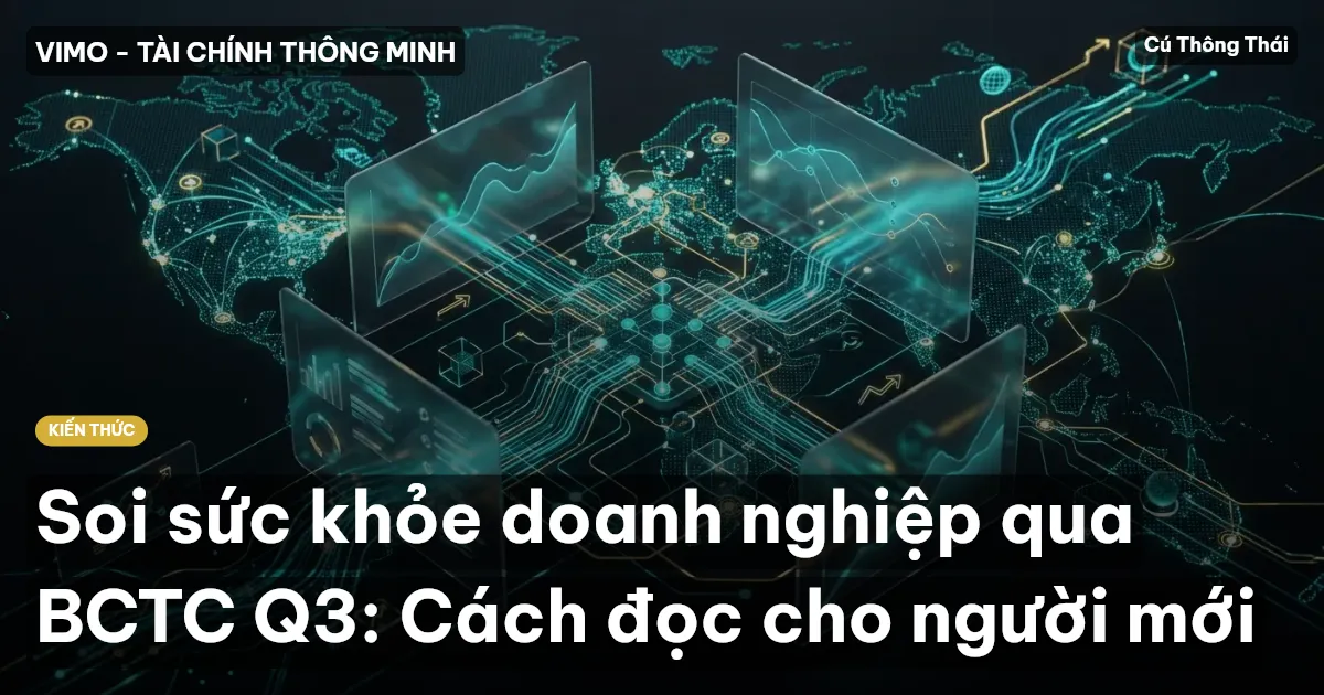 Soi sức khỏe doanh nghiệp qua BCTC Q3: Cách đọc cho người mới