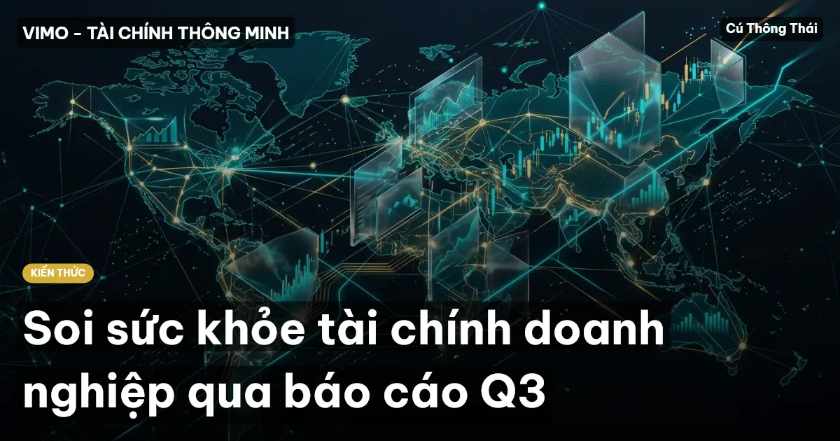 Soi sức khỏe tài chính doanh nghiệp qua báo cáo Q3