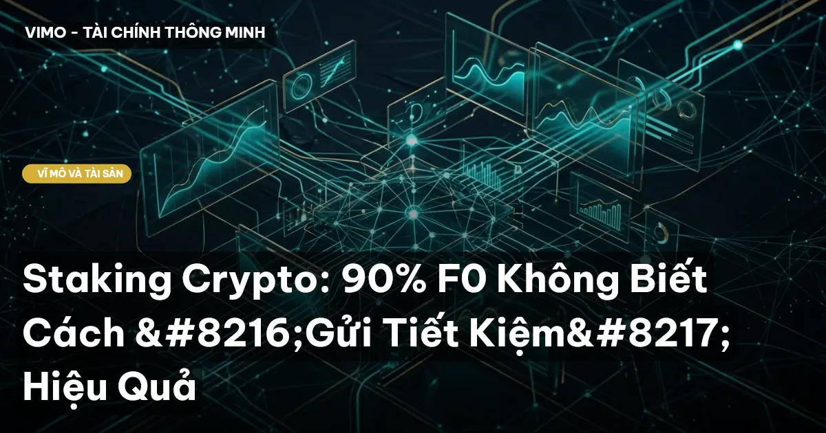 Staking Crypto: 90% F0 Không Biết Cách ‘Gửi Tiết Kiệm’ Hiệu Quả