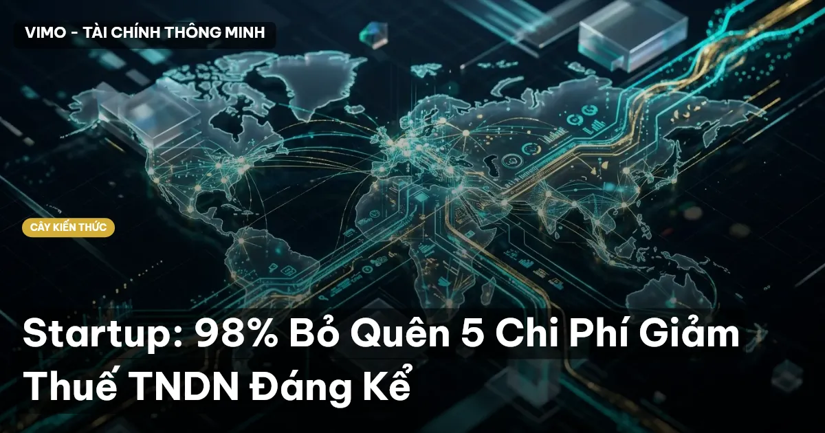 Startup: 98% Bỏ Quên 5 Chi Phí Giảm Thuế TNDN Đáng Kể