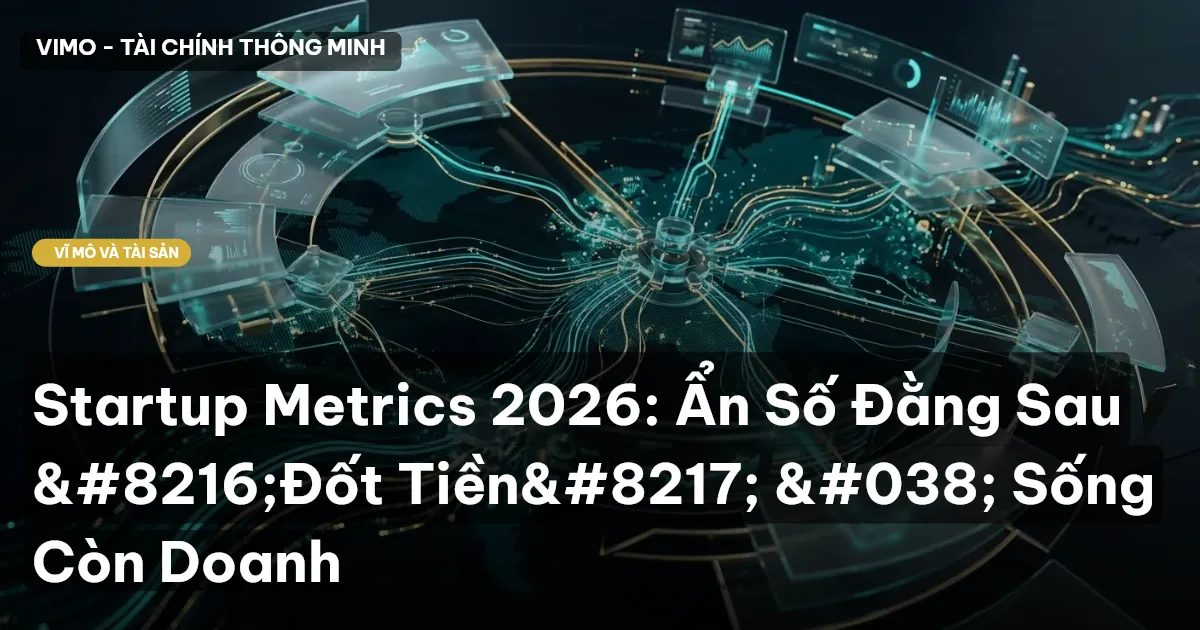 Startup Metrics 2026: Ẩn Số Đằng Sau ‘Đốt Tiền’ & Sống Còn Doanh