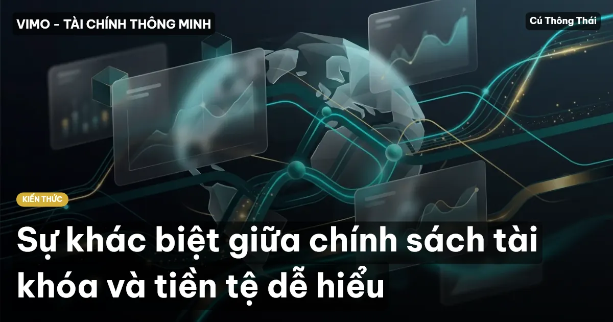 Sự khác biệt giữa chính sách tài khóa và tiền tệ dễ hiểu