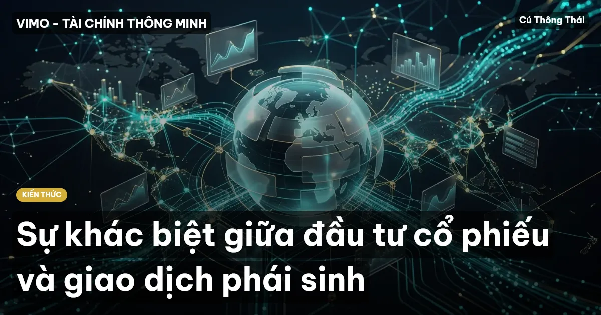 Sự khác biệt giữa đầu tư cổ phiếu và giao dịch phái sinh