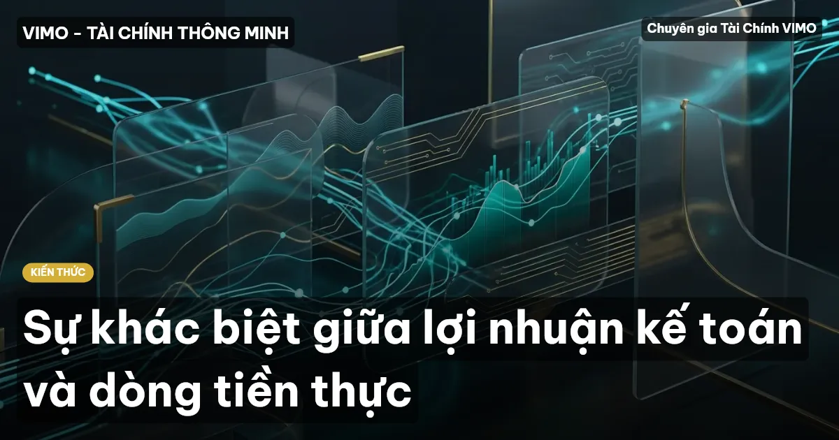 Sự khác biệt giữa lợi nhuận kế toán và dòng tiền thực