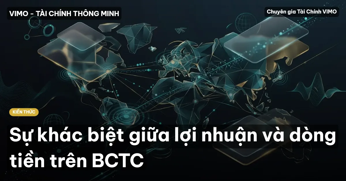Sự khác biệt giữa lợi nhuận và dòng tiền trên BCTC