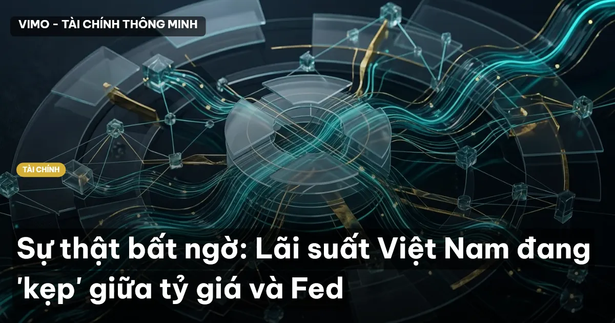Sự thật bất ngờ: Lãi suất Việt Nam đang 'kẹp' giữa tỷ giá và Fed